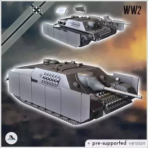 Jagdpanzer IV 70 V - miniatures tabletop scenery 3D print model