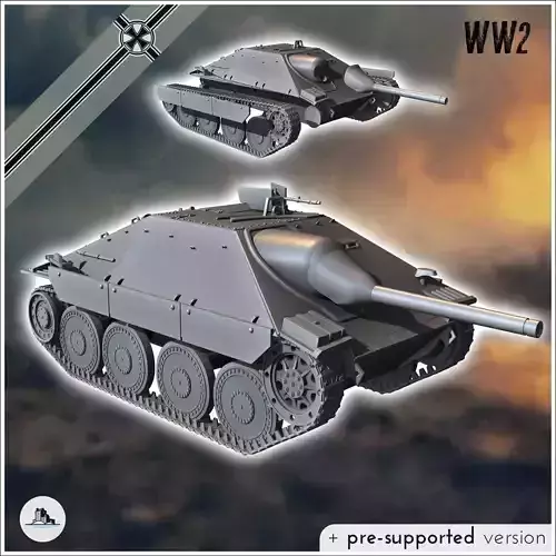 Jagdpanzer 38t Hetzer SdKfz 138-2 - miniatures tabletop scenery 3D print model
