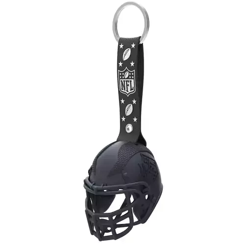 american football keychain helmet 3D print model