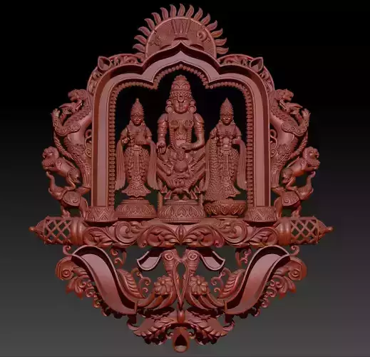 Tirupati balaji god pendat stl 3D model