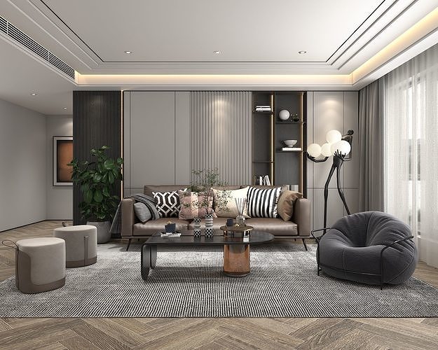 Living Room Scene 8 3D model
