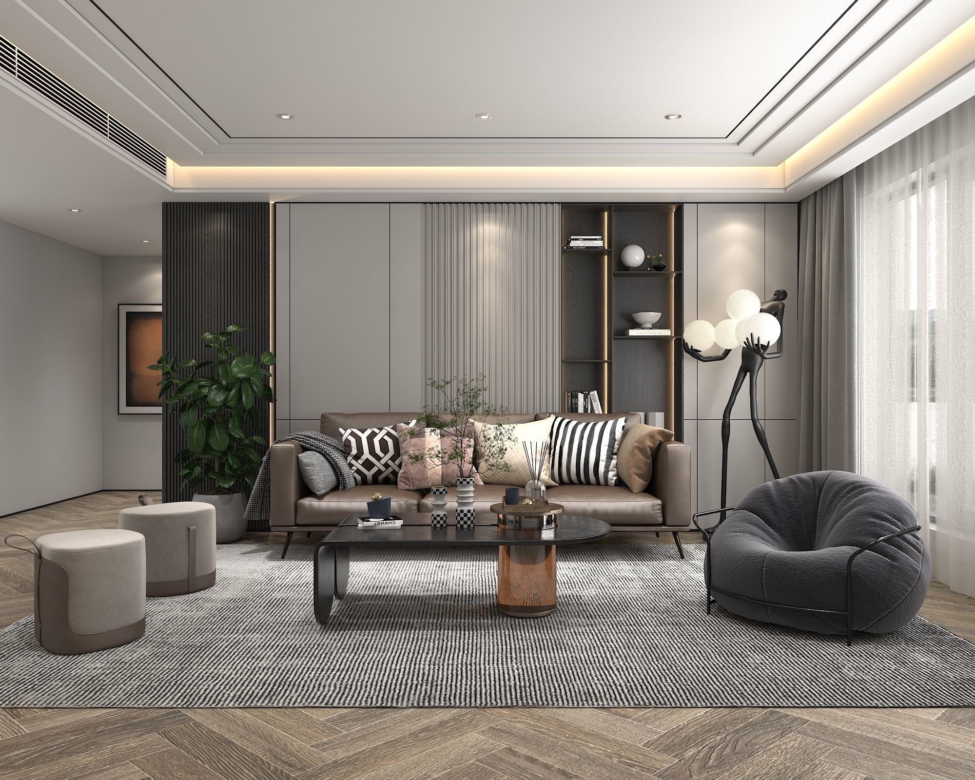 Living Room Scene 8 3D model_0