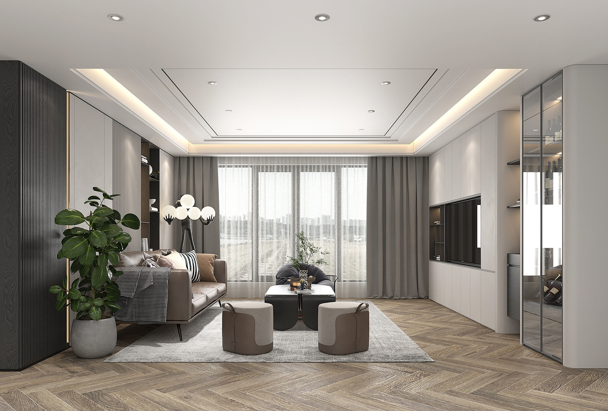 Living Room Scene 8 3D model_2