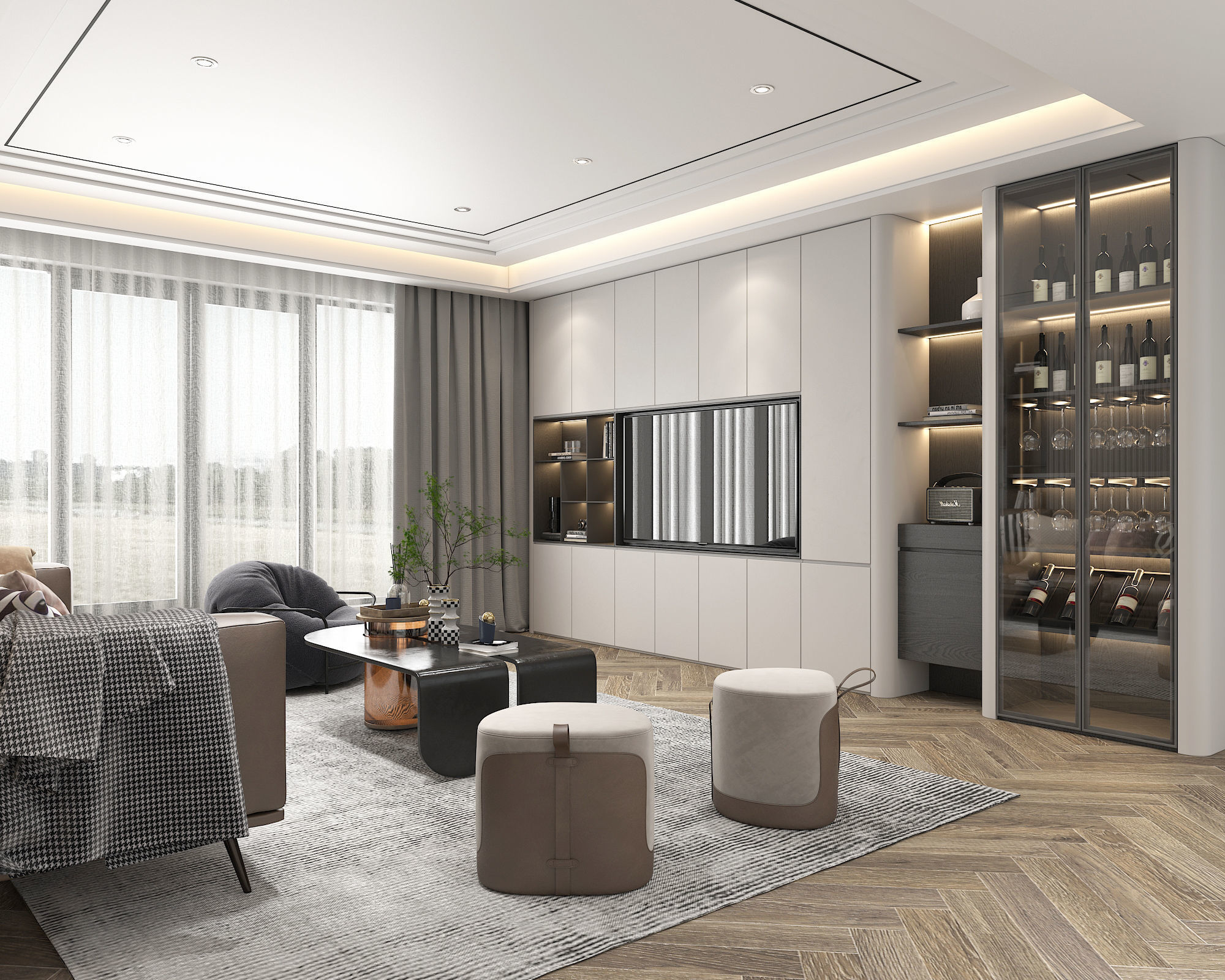 Living Room Scene 8 3D model_4