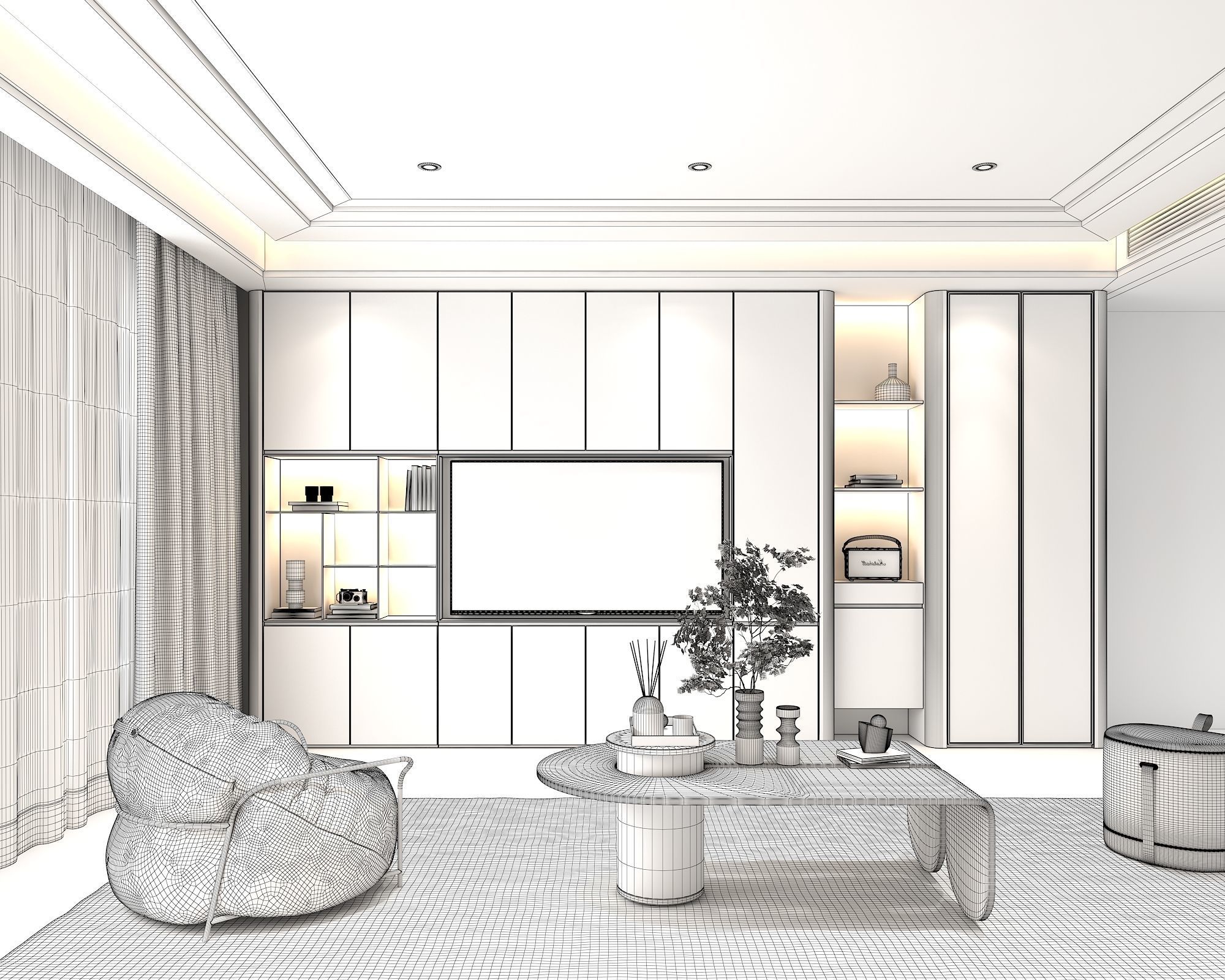 Living Room Scene 8 3D model_10
