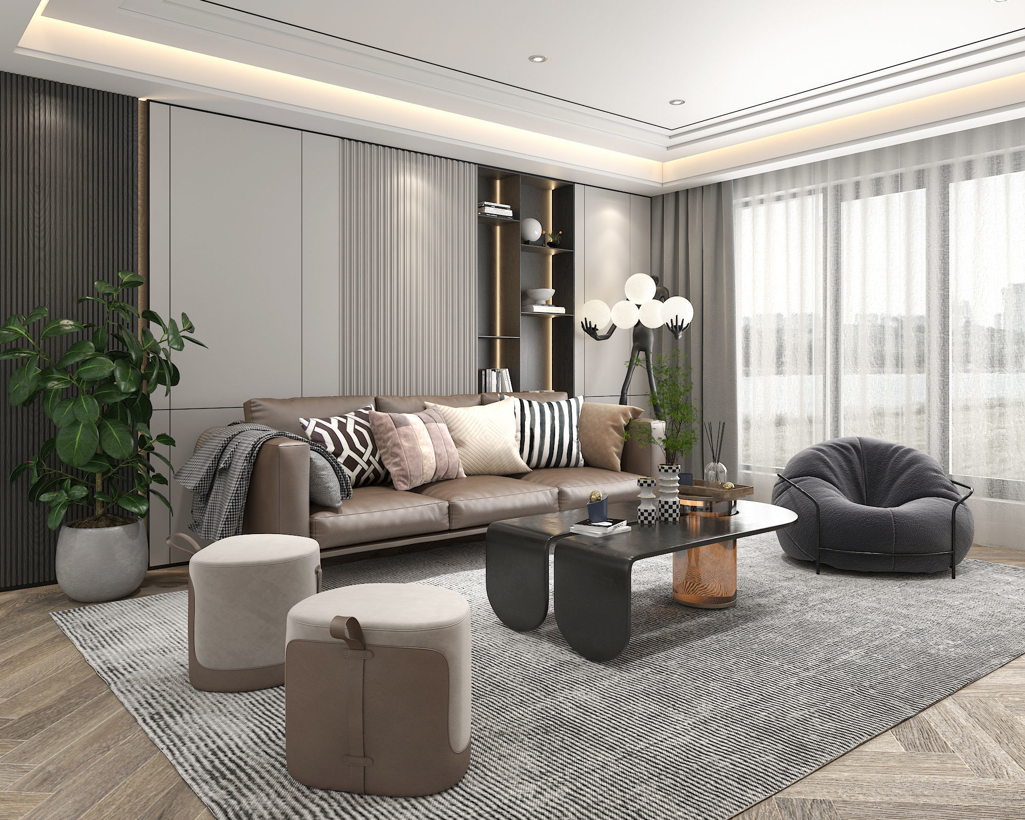 Living Room Scene 8 3D model_3