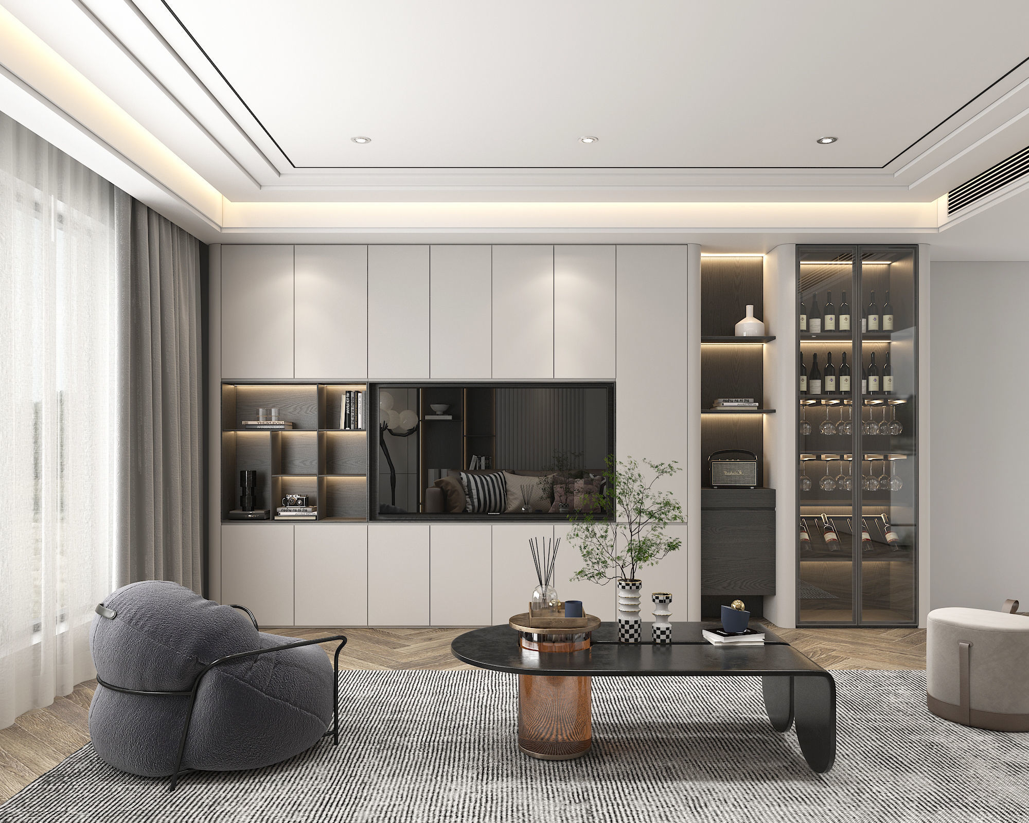 Living Room Scene 8 3D model_1