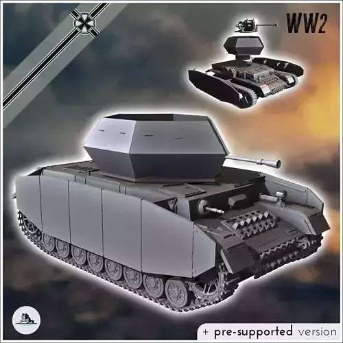 Flakpanzer IV AA Ostwind - miniatures tabletop scenery