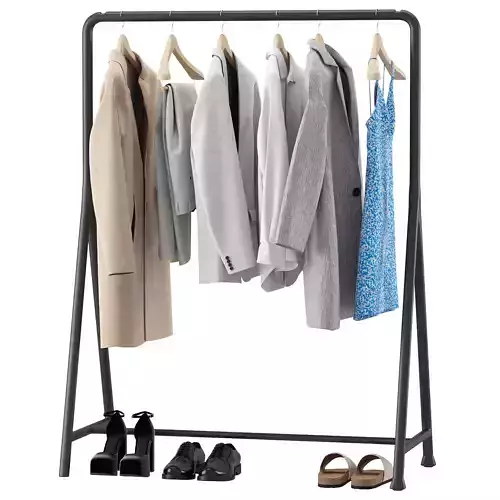 Clothes on the rack Set 02