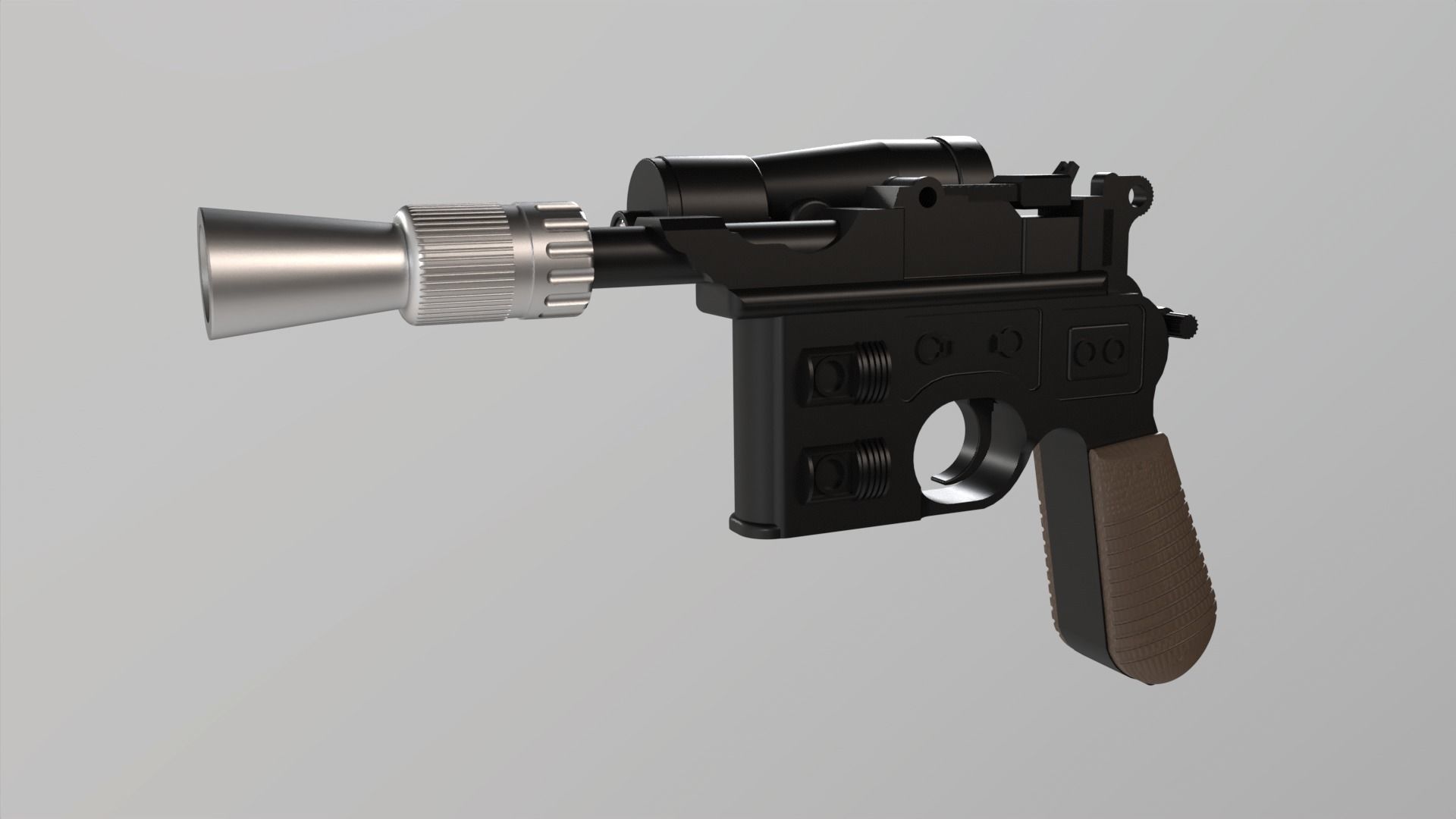 Star Wars The Empire Strikes Back - DL-44 Blaster 3D print model_14