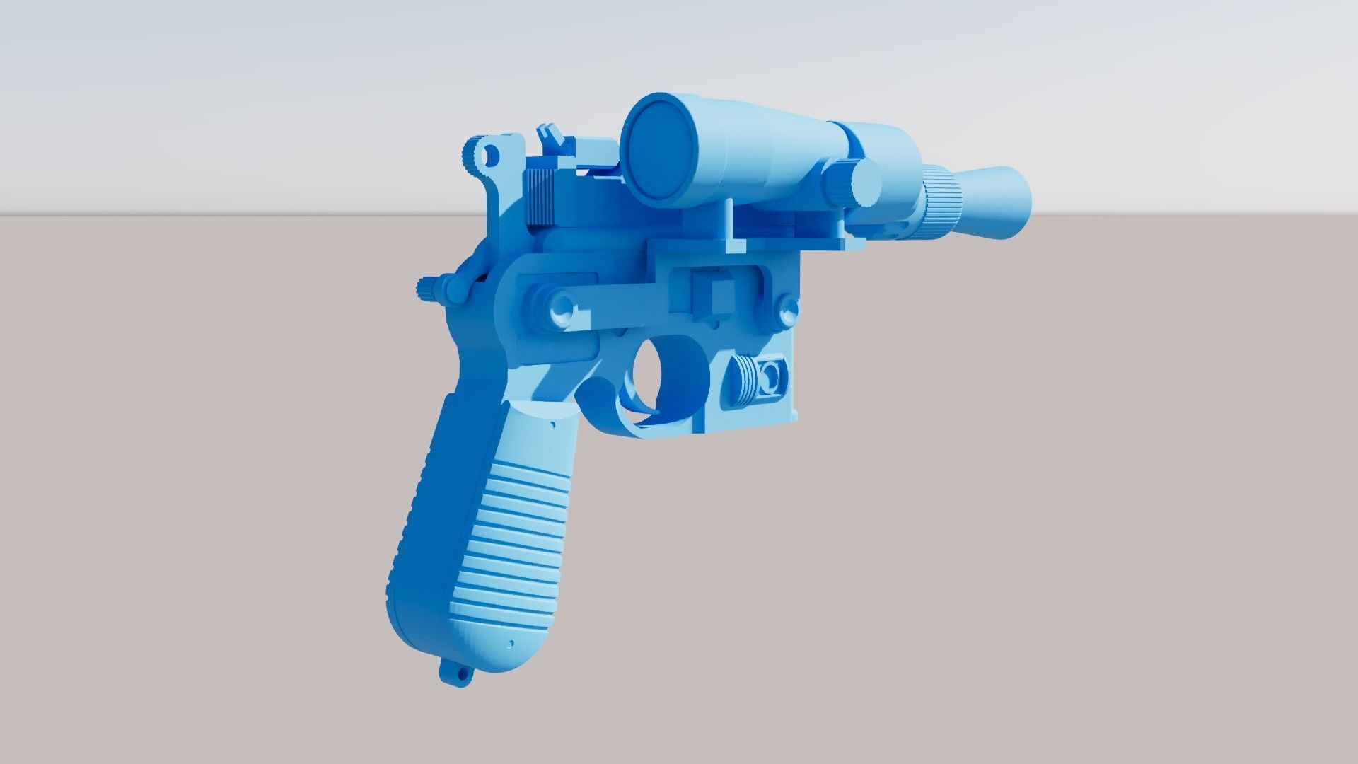 Star Wars The Empire Strikes Back - DL-44 Blaster 3D print model_7