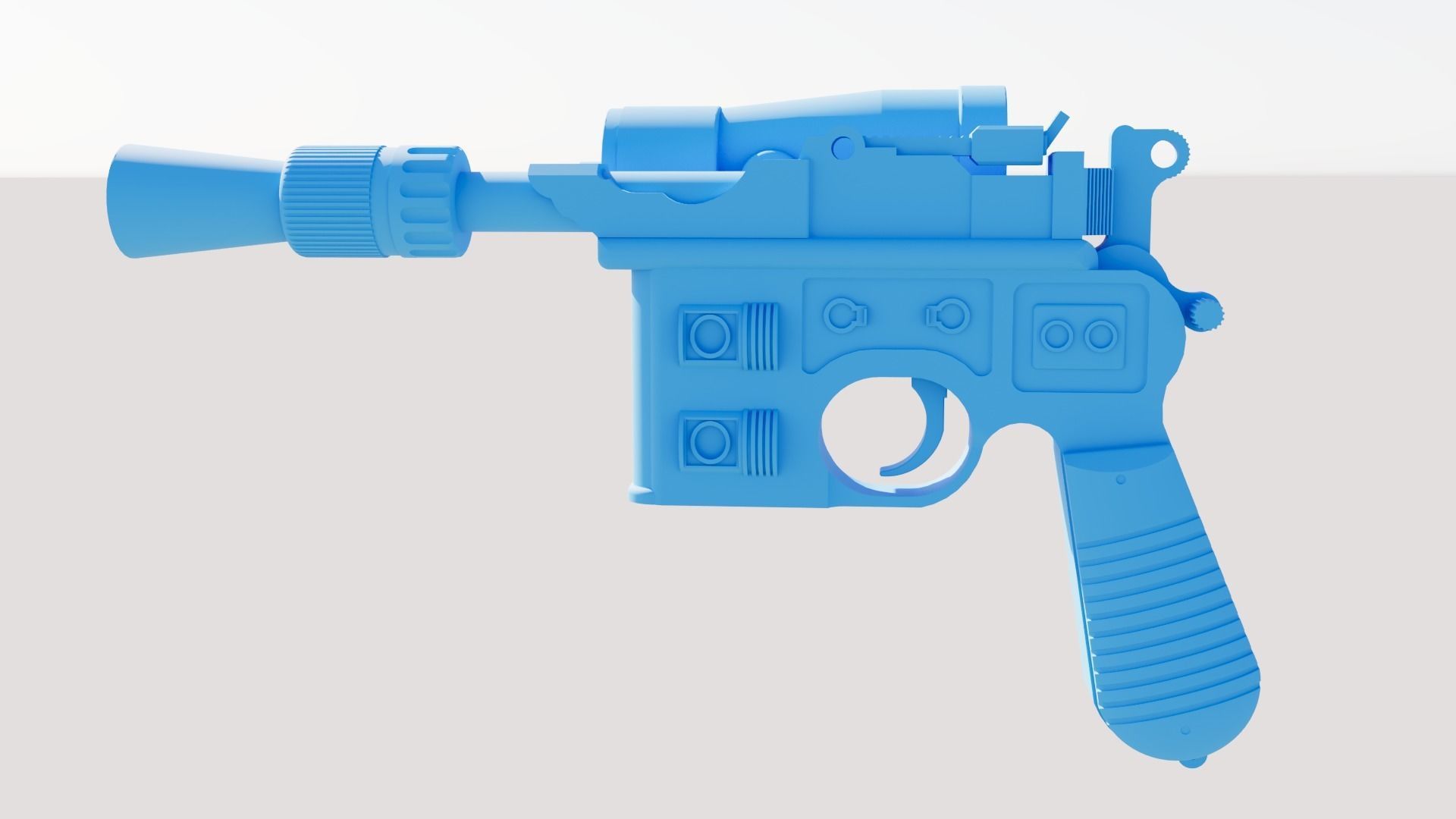 Star Wars The Empire Strikes Back - DL-44 Blaster 3D print model_11