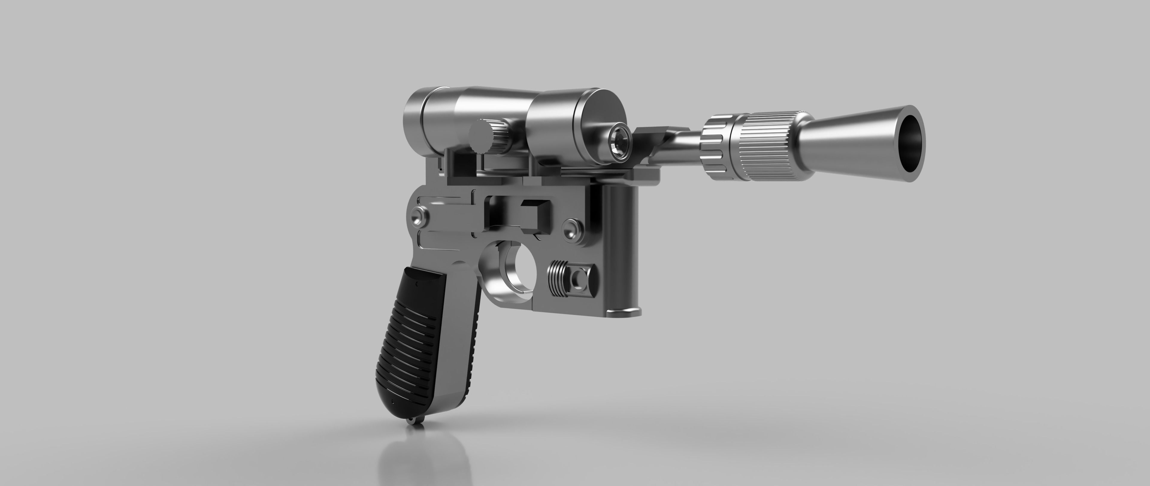 Star Wars The Empire Strikes Back - DL-44 Blaster 3D print model_6