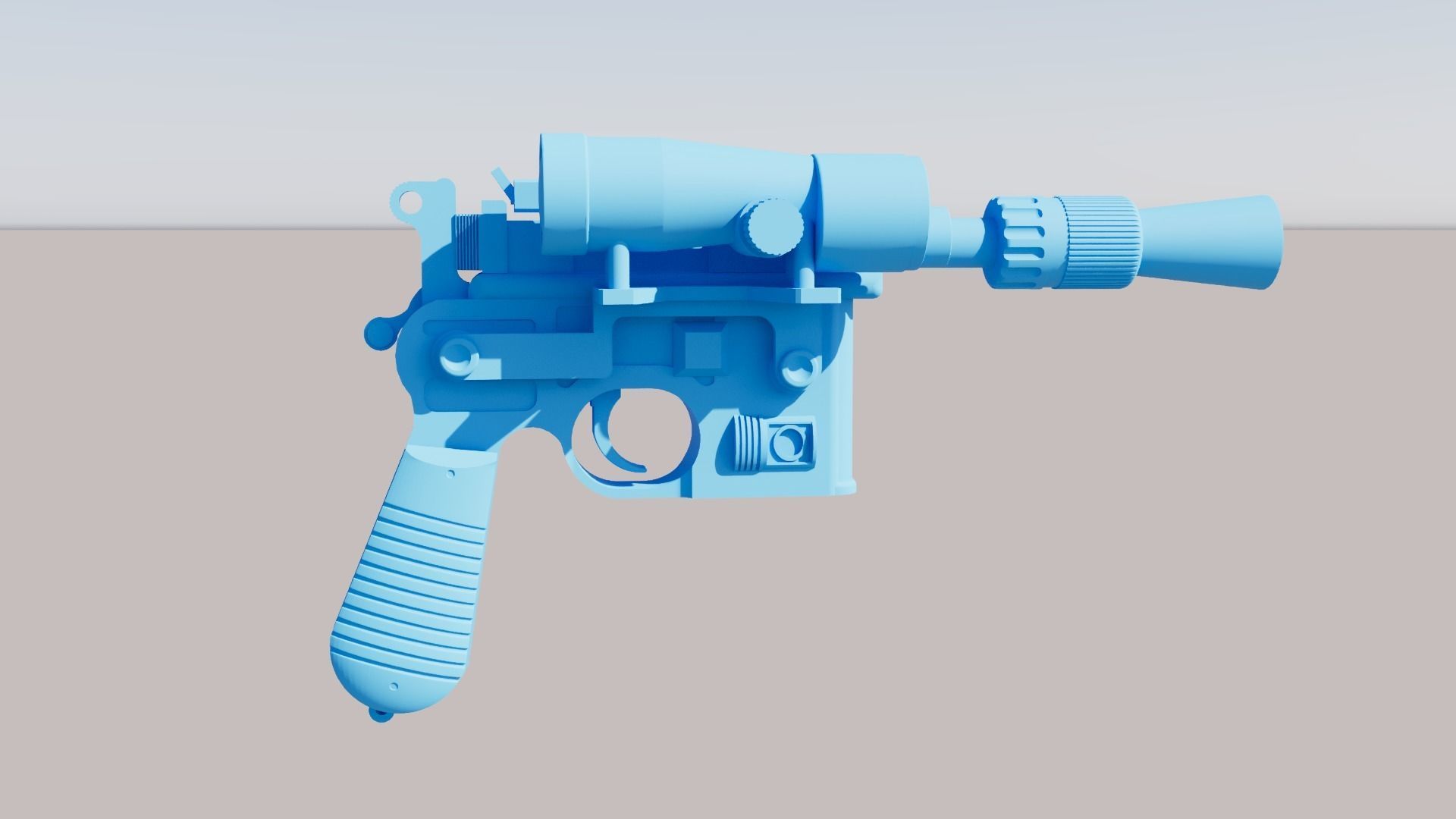 Star Wars The Empire Strikes Back - DL-44 Blaster 3D print model_8