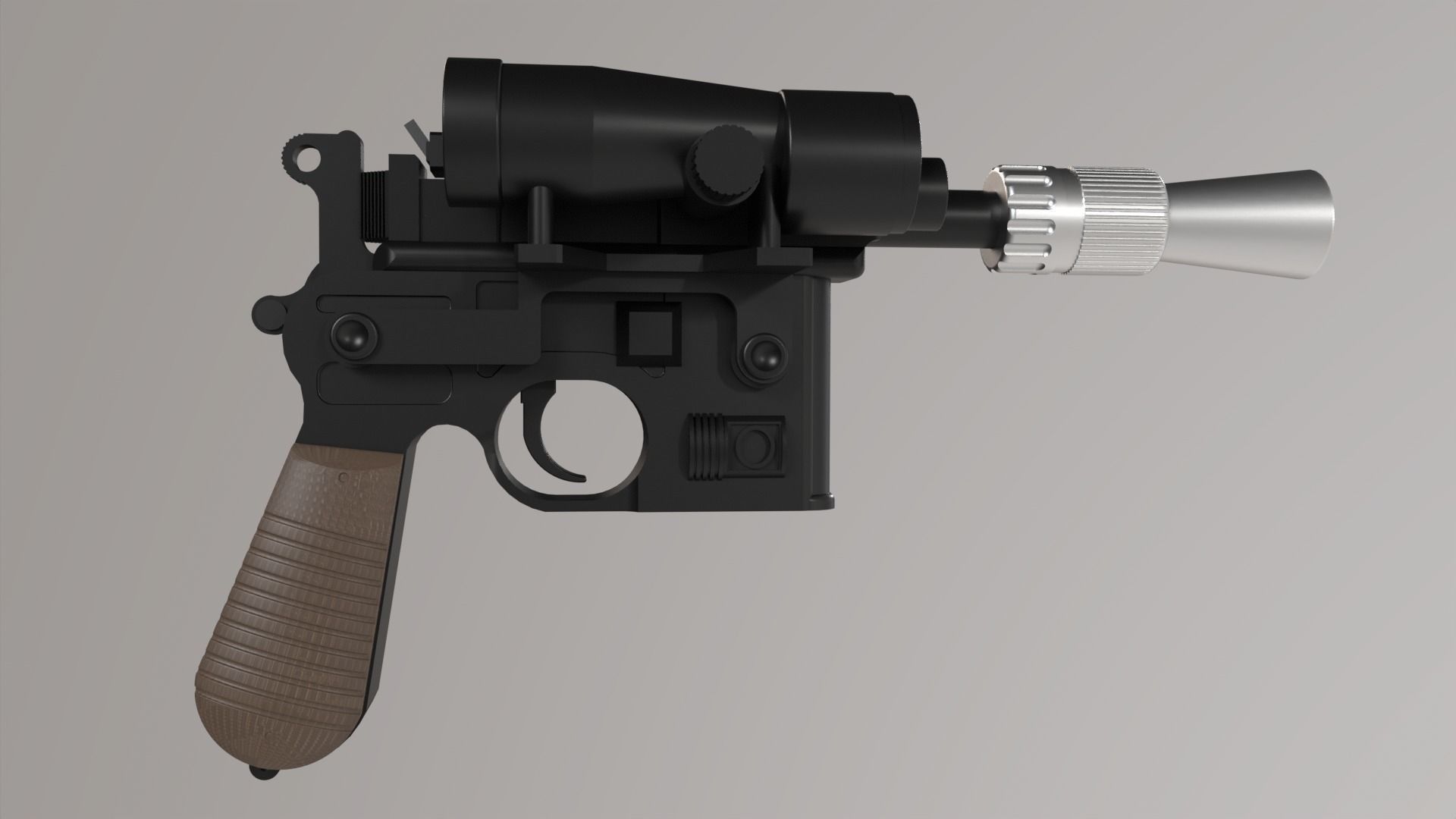 Star Wars The Empire Strikes Back - DL-44 Blaster 3D print model_16