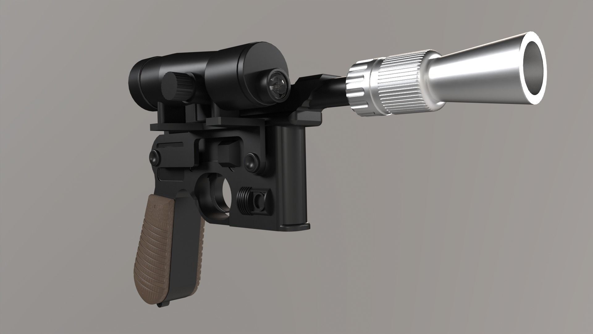 Star Wars The Empire Strikes Back - DL-44 Blaster 3D print model_15