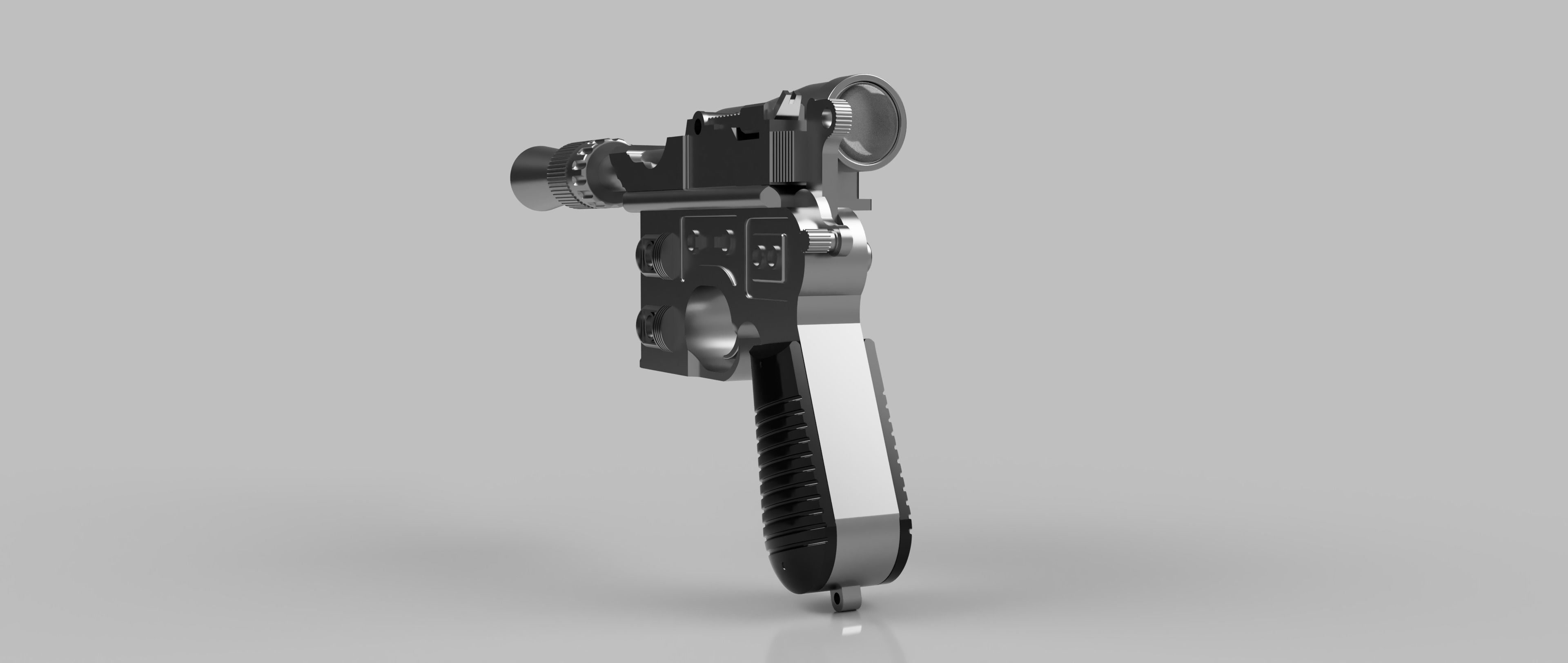 Star Wars The Empire Strikes Back - DL-44 Blaster 3D print model_4