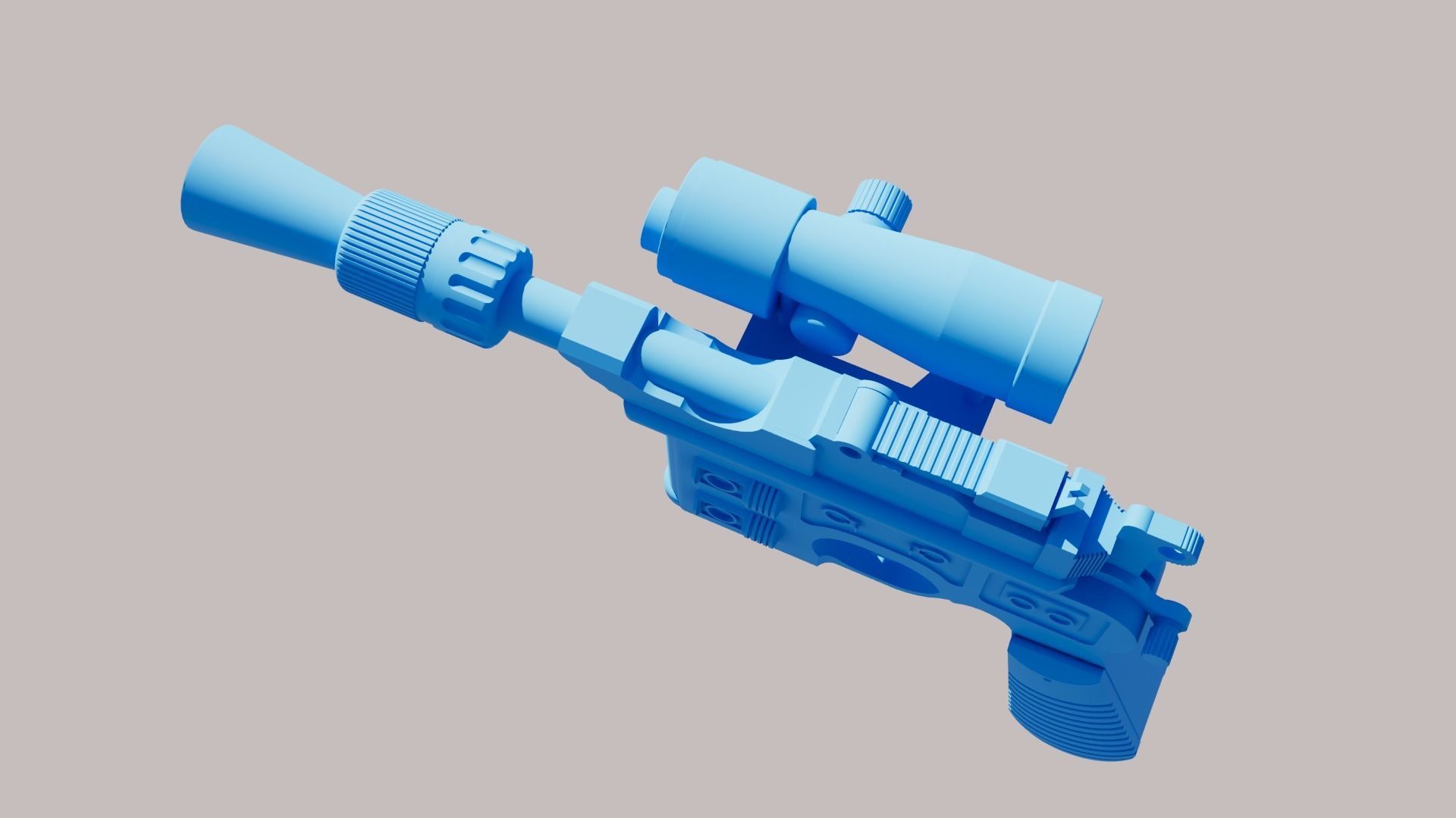 Star Wars The Empire Strikes Back - DL-44 Blaster 3D print model_9