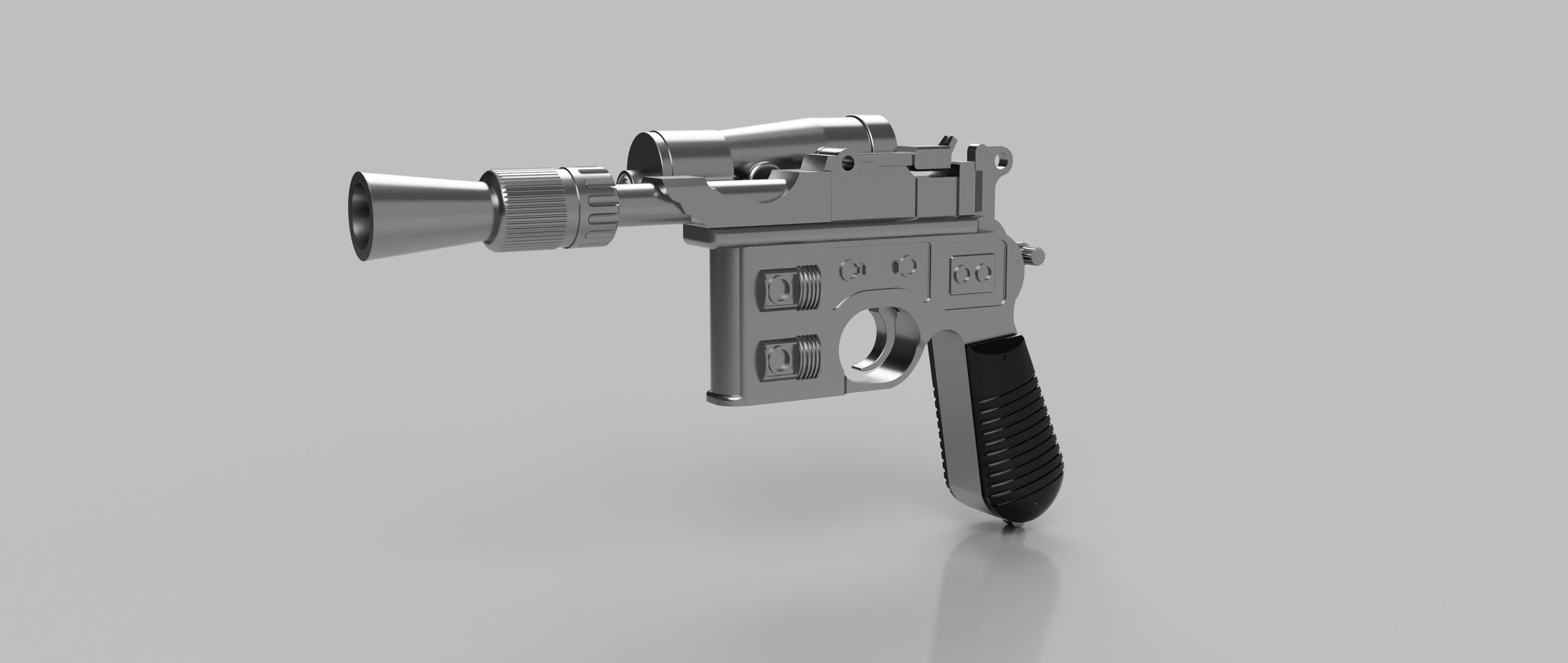 Star Wars The Empire Strikes Back - DL-44 Blaster 3D print model_3