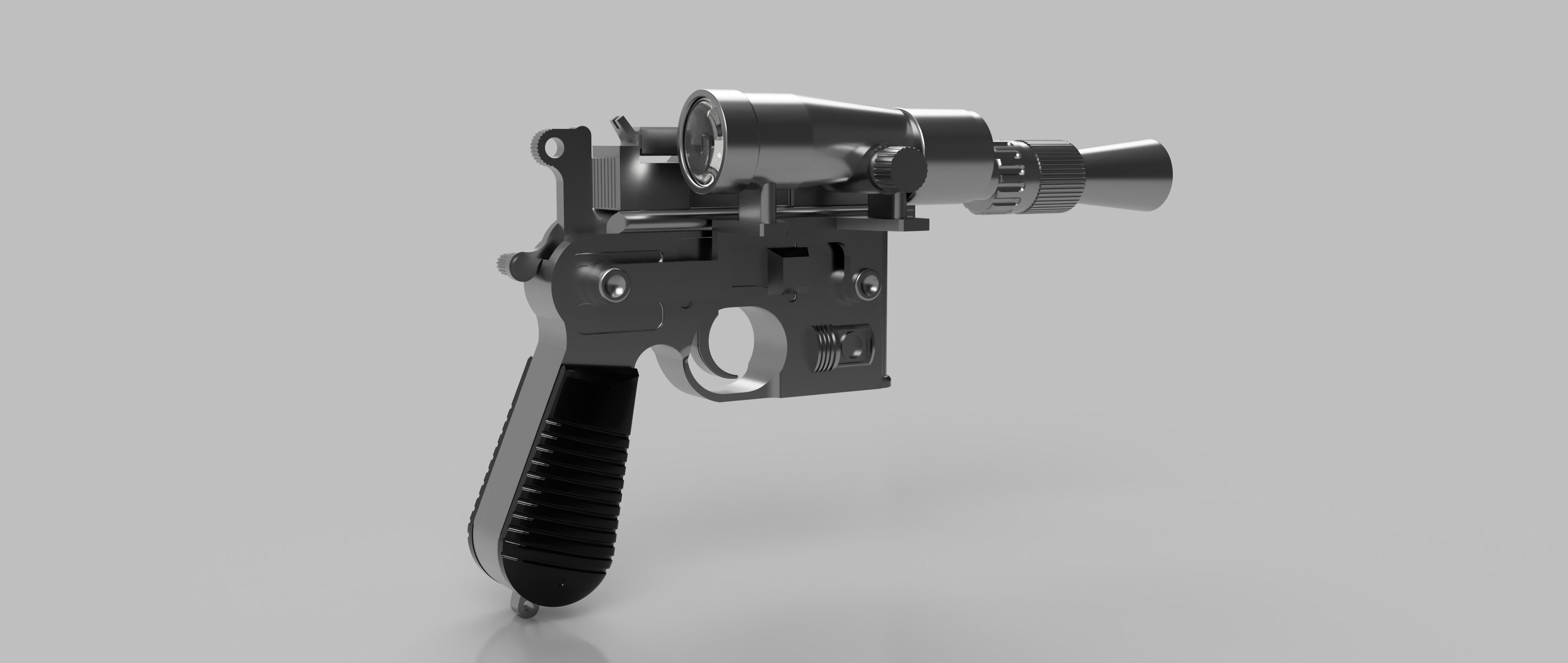 Star Wars The Empire Strikes Back - DL-44 Blaster 3D print model_5