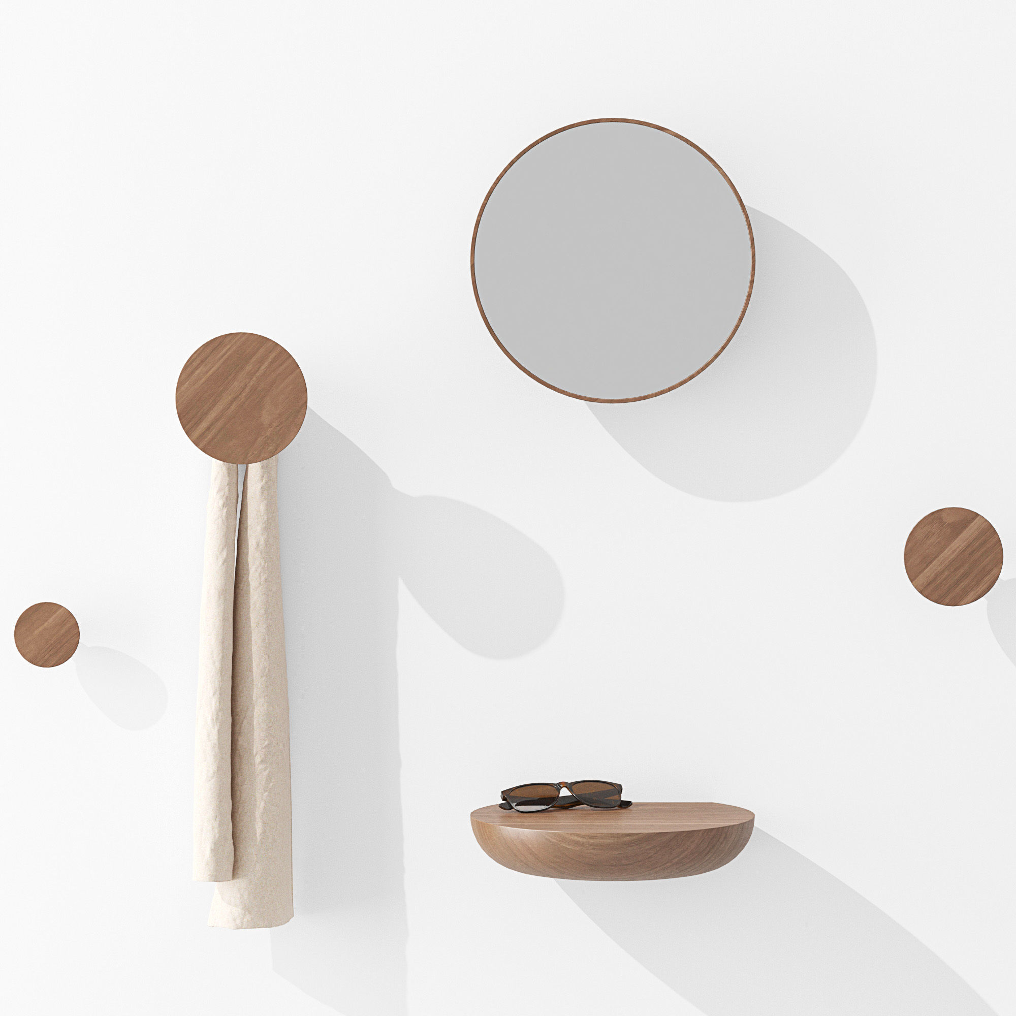 Hallway set Nomon WELCOME 3D model_3