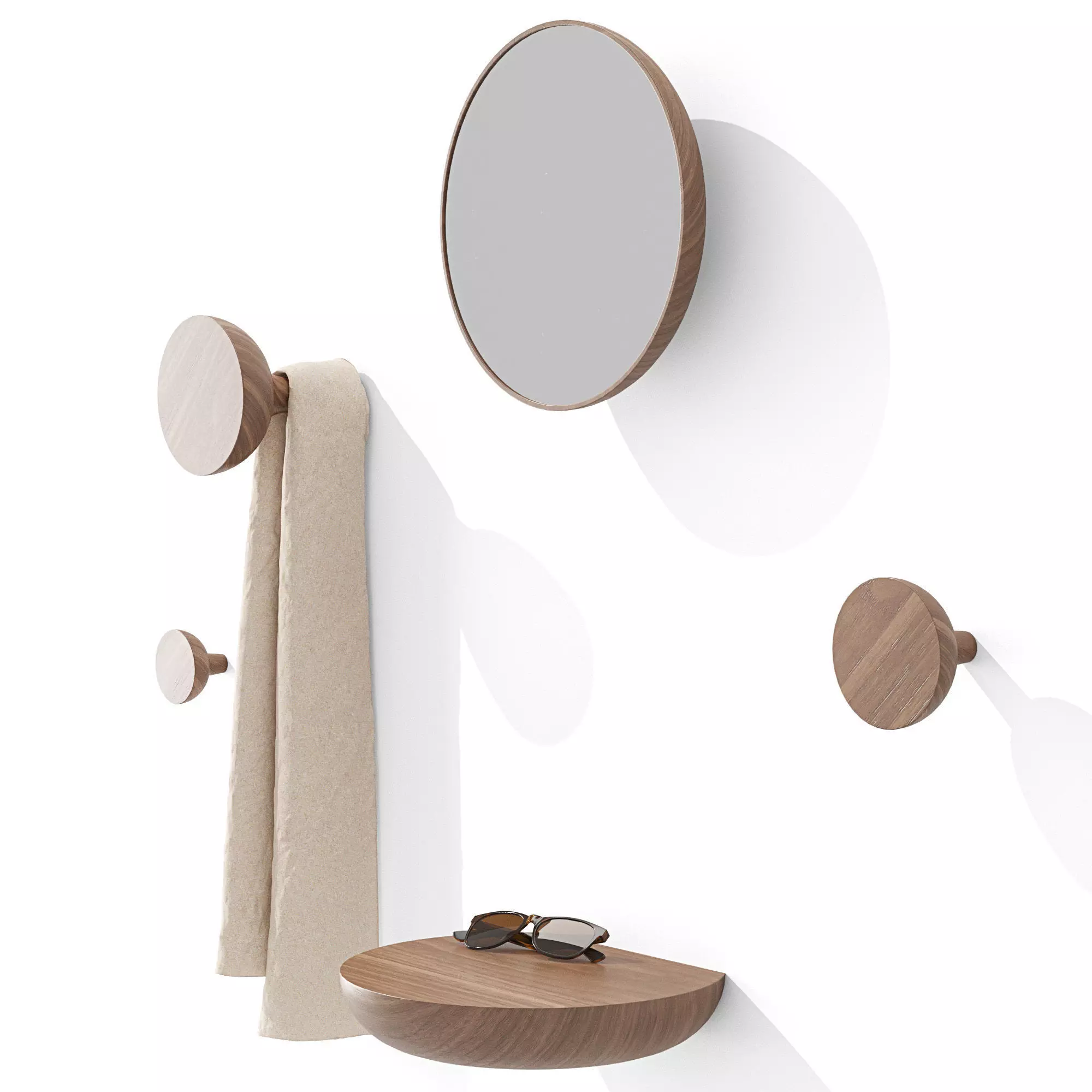 Hallway set Nomon WELCOME 3D model_0