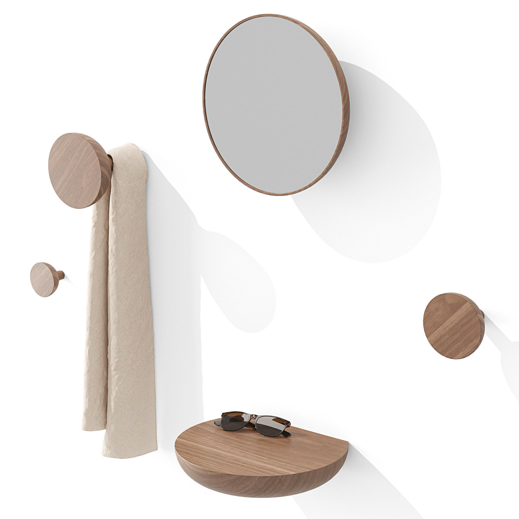 Hallway set Nomon WELCOME 3D model_1