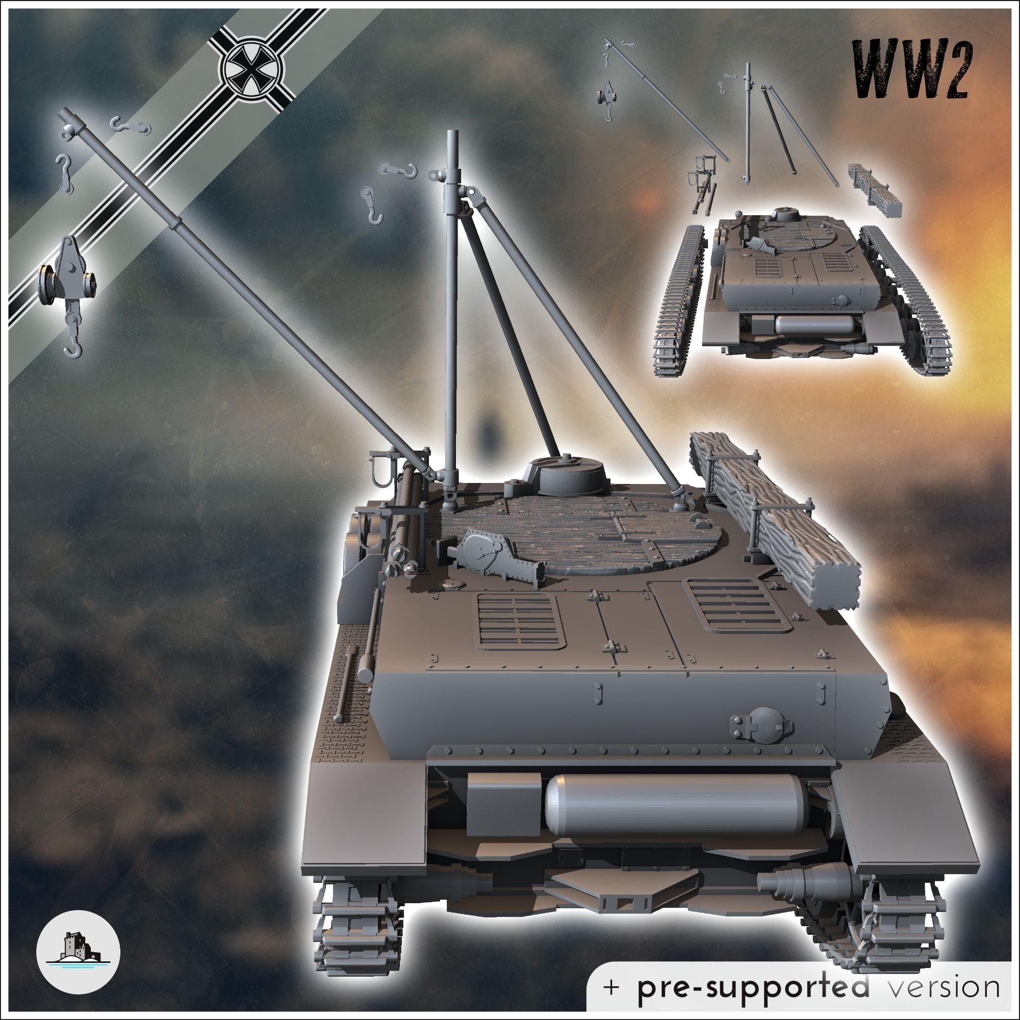 Maquette 1/35 CMK Ref T35009 Bergepanzer IV (sans décalques