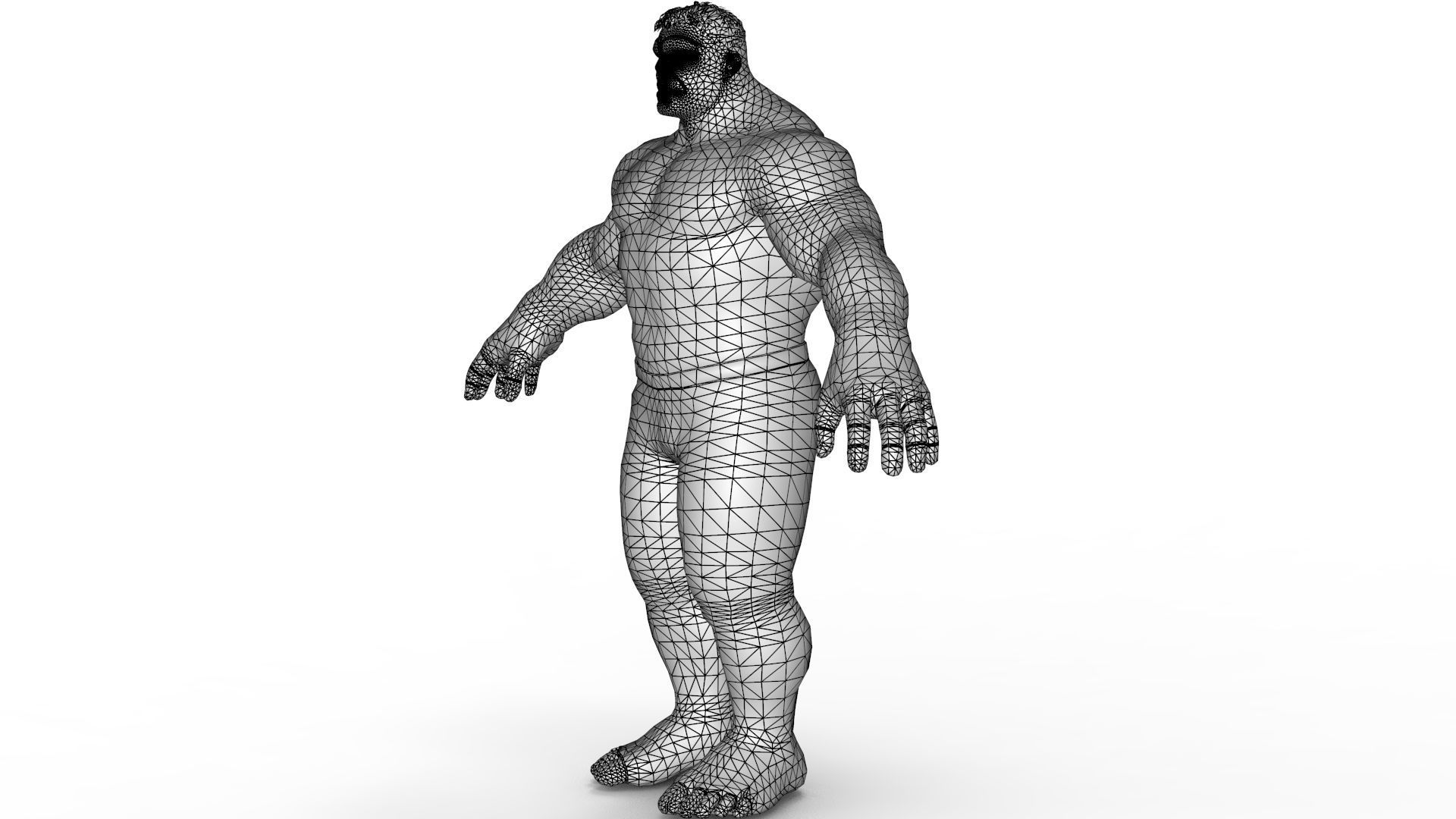 Hulk 3d Print 3D model_12