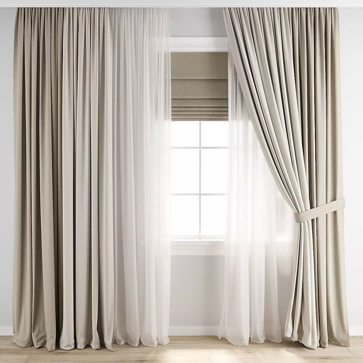 Curtain 820 3D model_0