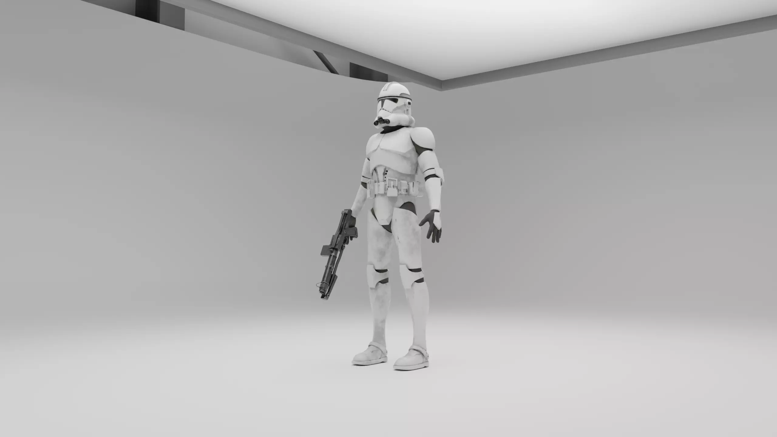 Star Wars Clone Trooper Phase II Low-poly 3D model