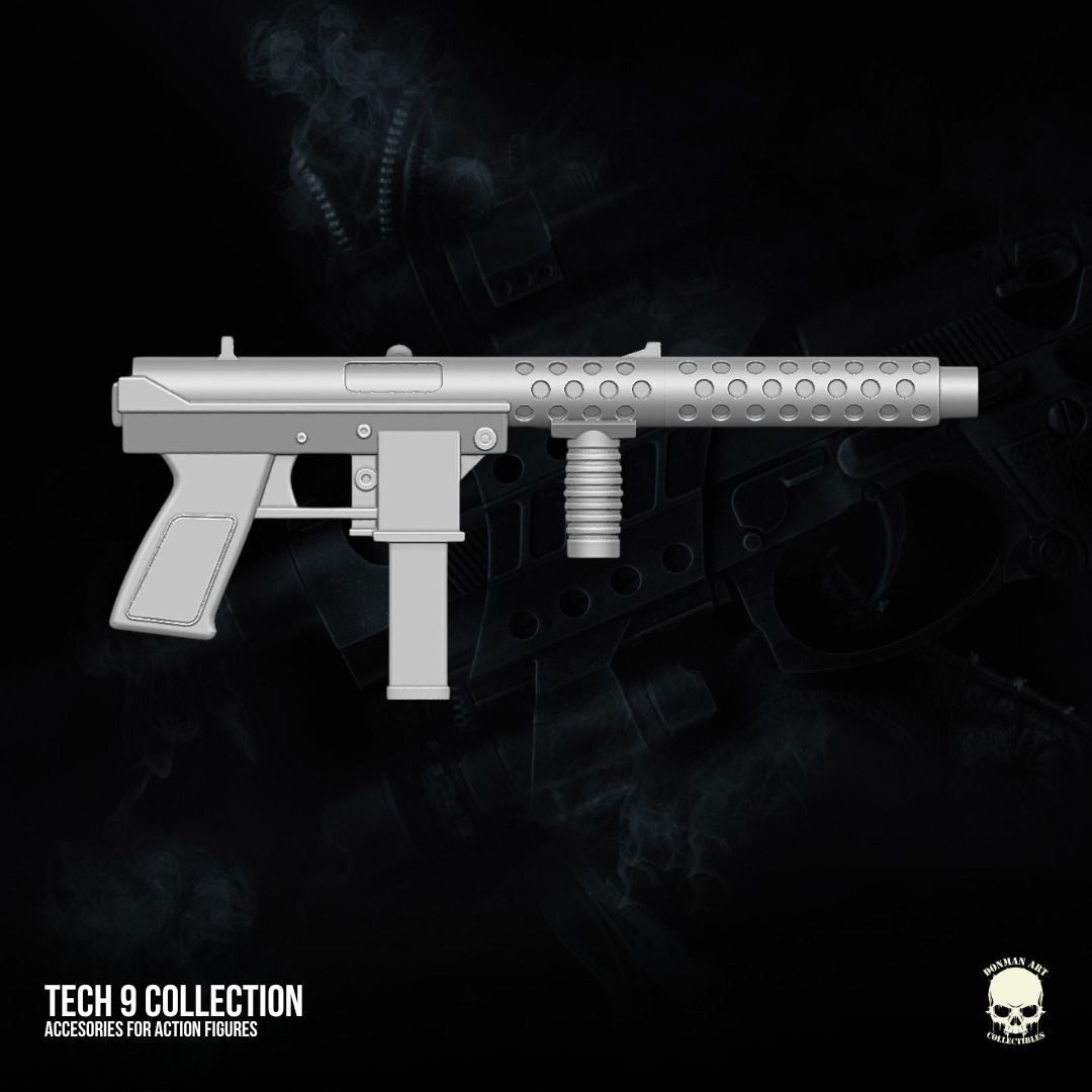 Tech 9 accessory 3D printable files for Action Figures 3D print model_14
