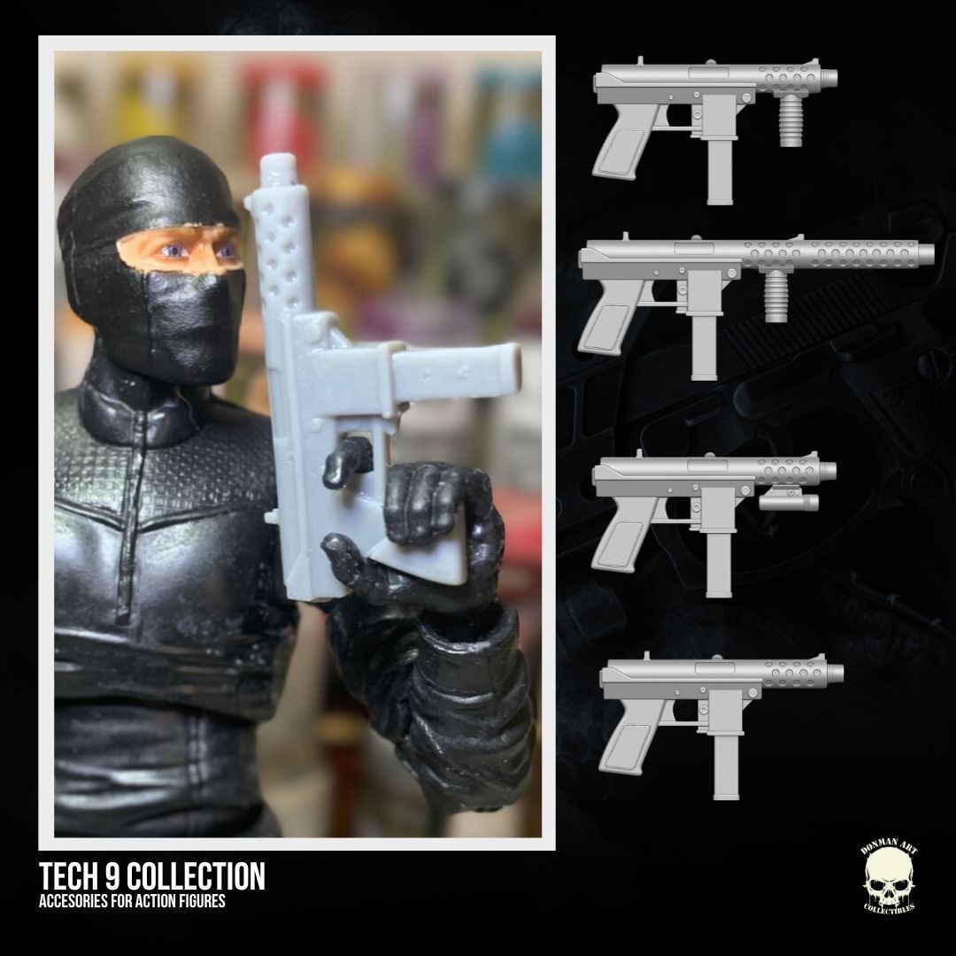 Tech 9 accessory 3D printable files for Action Figures 3D print model_20