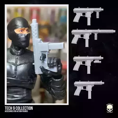 Tech 9 accessory 3D printable files for Action Figures