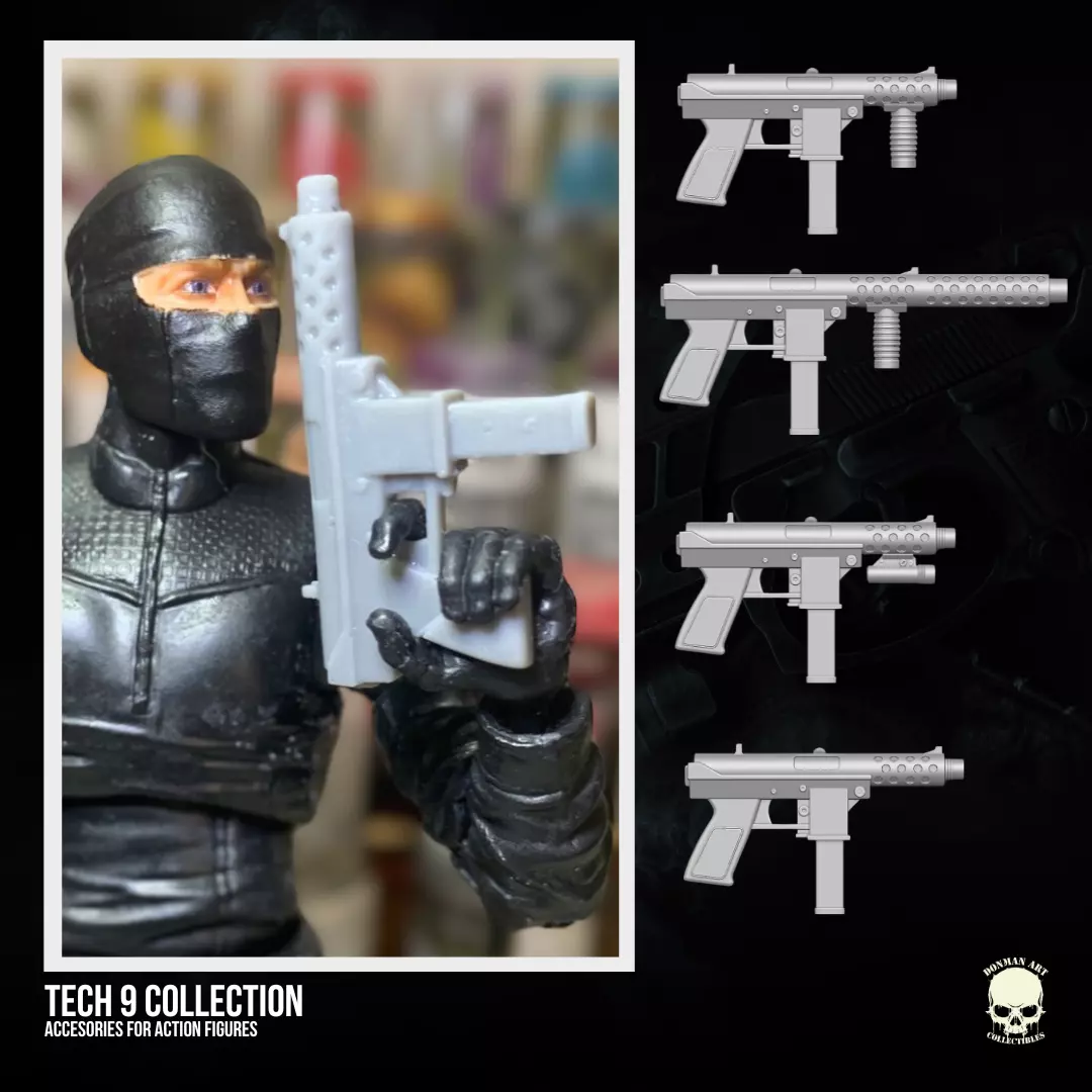 Tech 9 accessory 3D printable files for Action Figures 3D print model_0