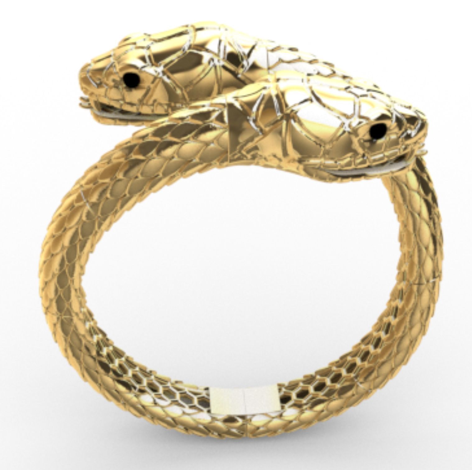 sanke ring direct casting 3D print model_1