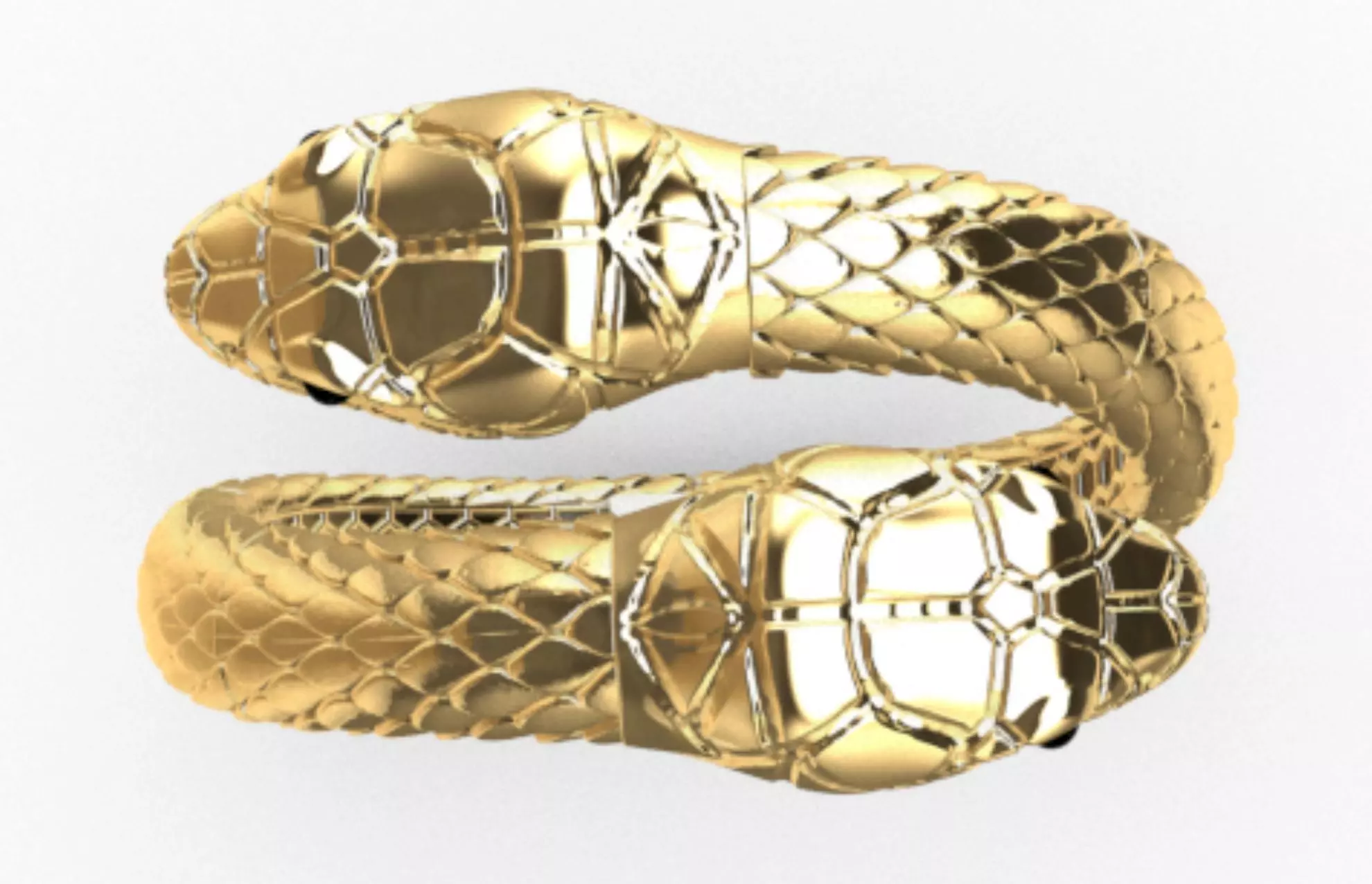 sanke ring direct casting 3D print model_0