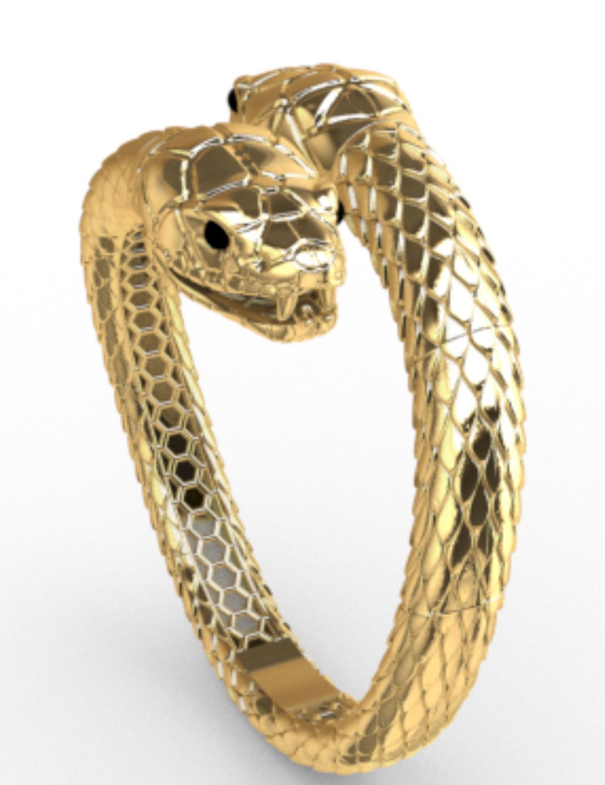 sanke ring direct casting 3D print model_2