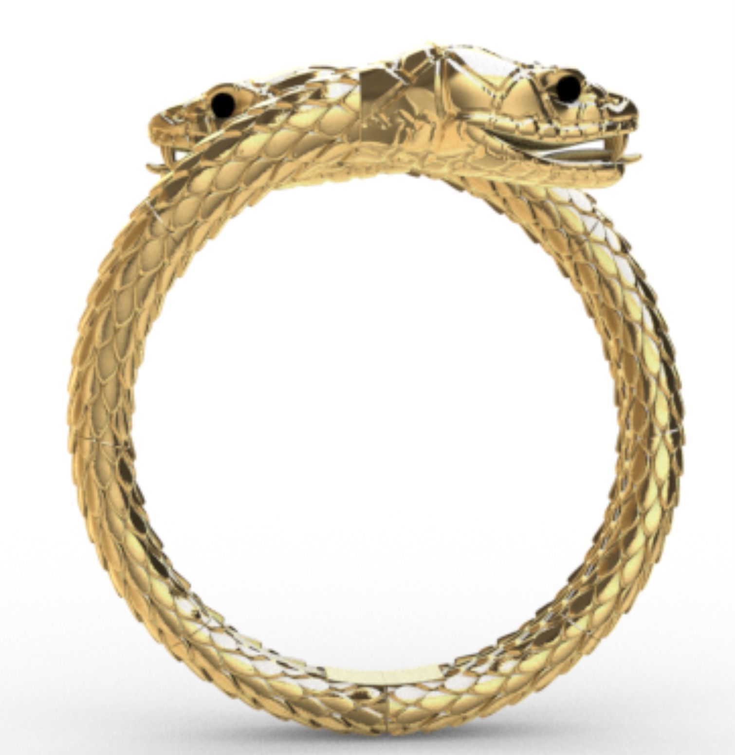 sanke ring direct casting 3D print model_3