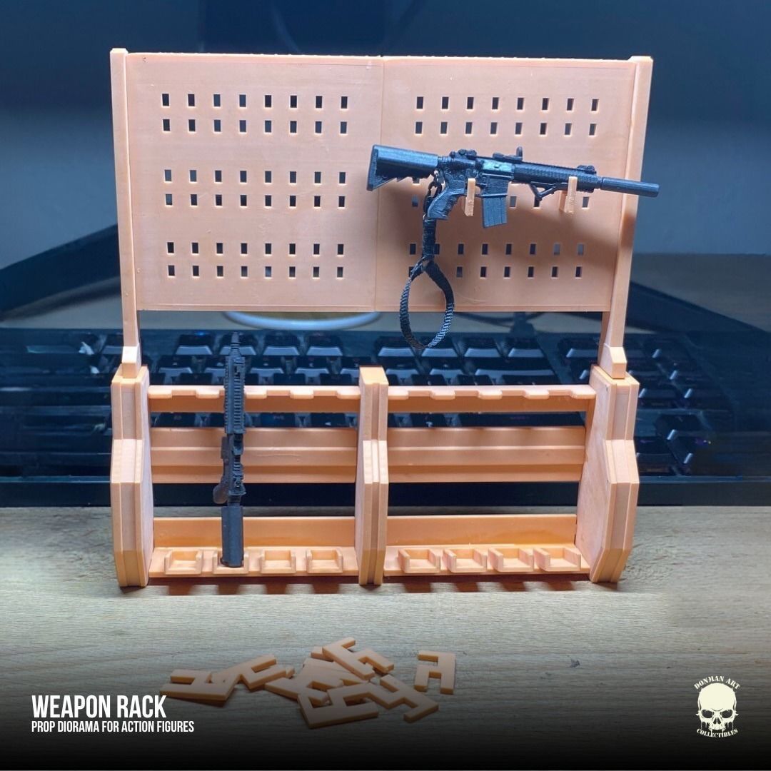 Diorama Rack 3D printable files for Action Figures 3D print model_19