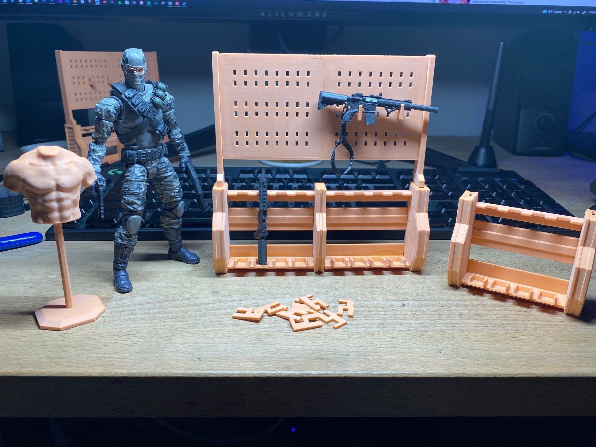 Diorama Rack 3D printable files for Action Figures 3D print model_5