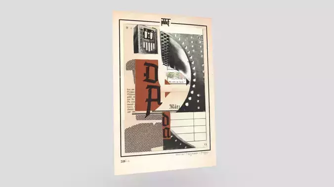 Dada Collage 4 Low-poly 3D model