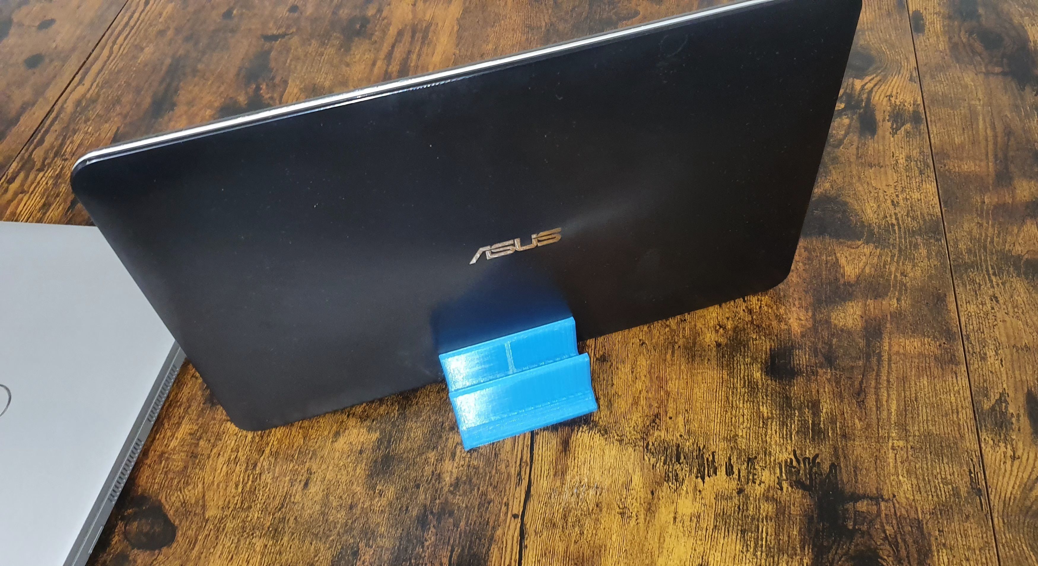 Dual Laptop stand 3D print model_1
