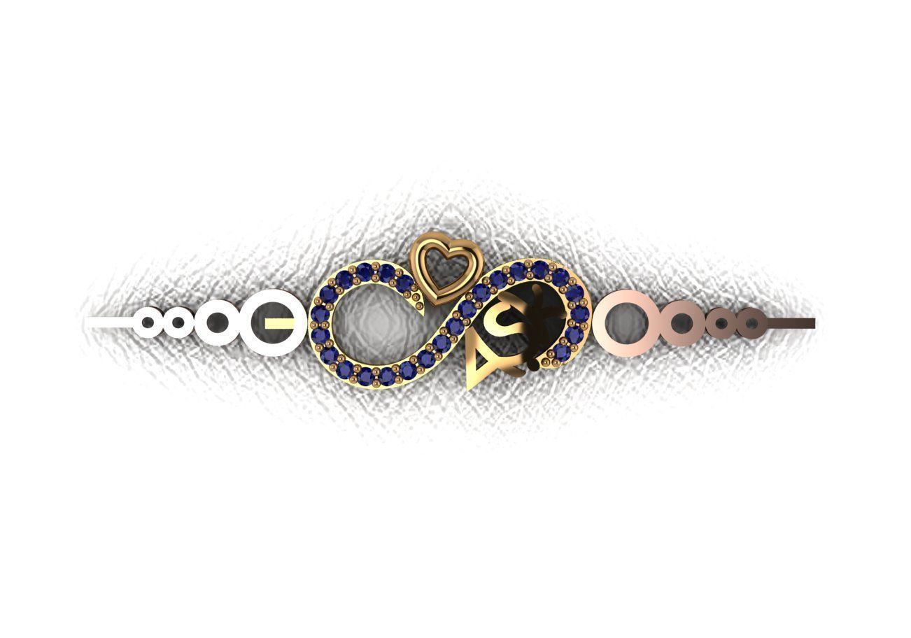 wristband men design 21 piece drawings wristbands wristbands 3D print model_18