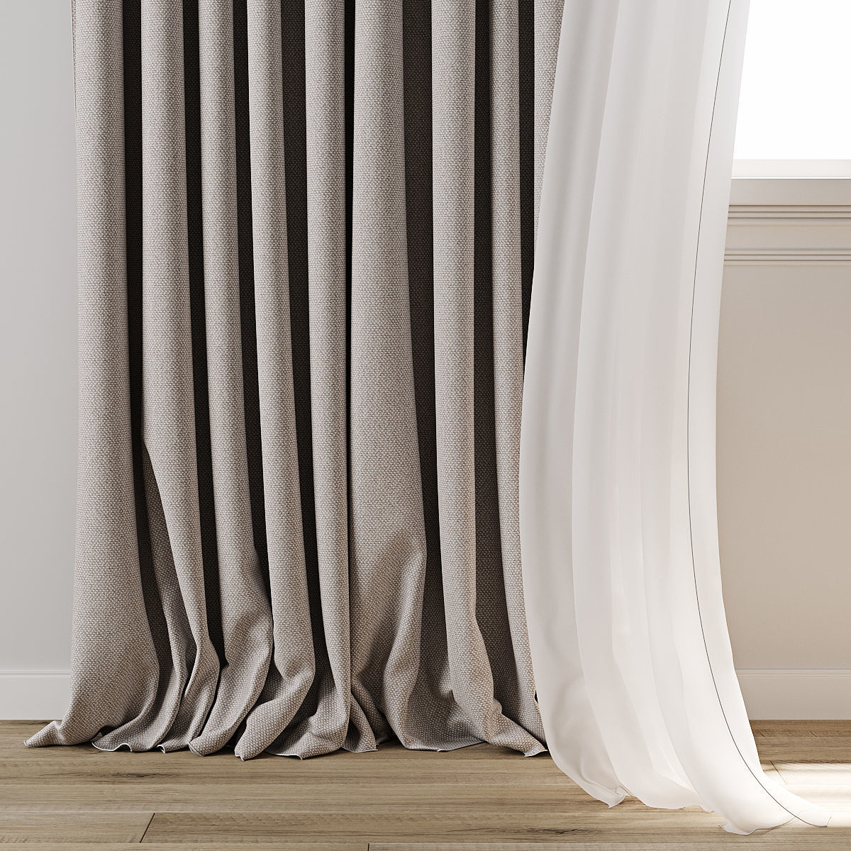 Curtain 824 3D model_1