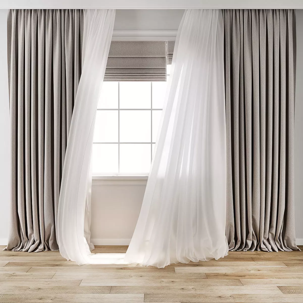 Curtain 824 3D model_0