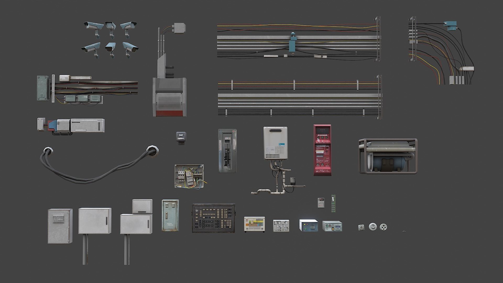 Cyberpunk City Asset Pack 3D model | CGTrader