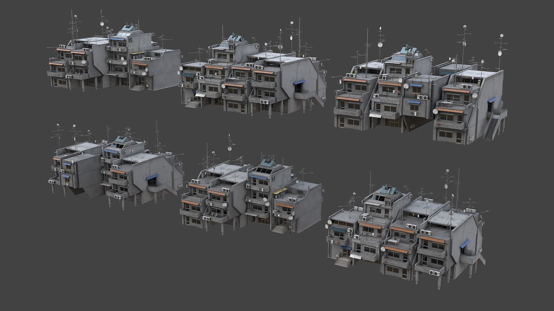 Cyberpunk City Asset Pack 3D model | CGTrader