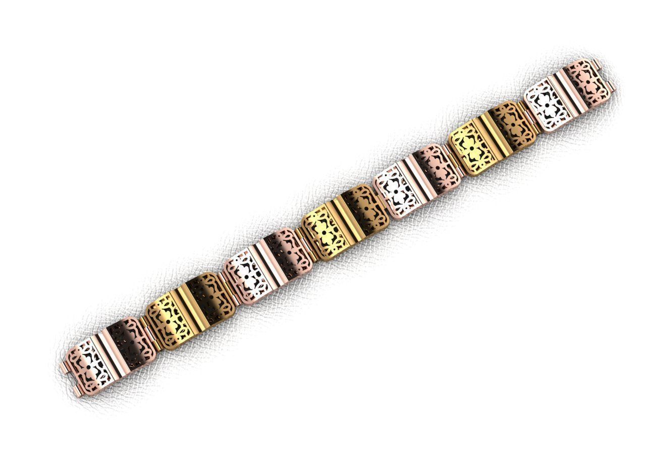 wristband men design 36 piece drawings wristbands  wristbands 3D print model_10