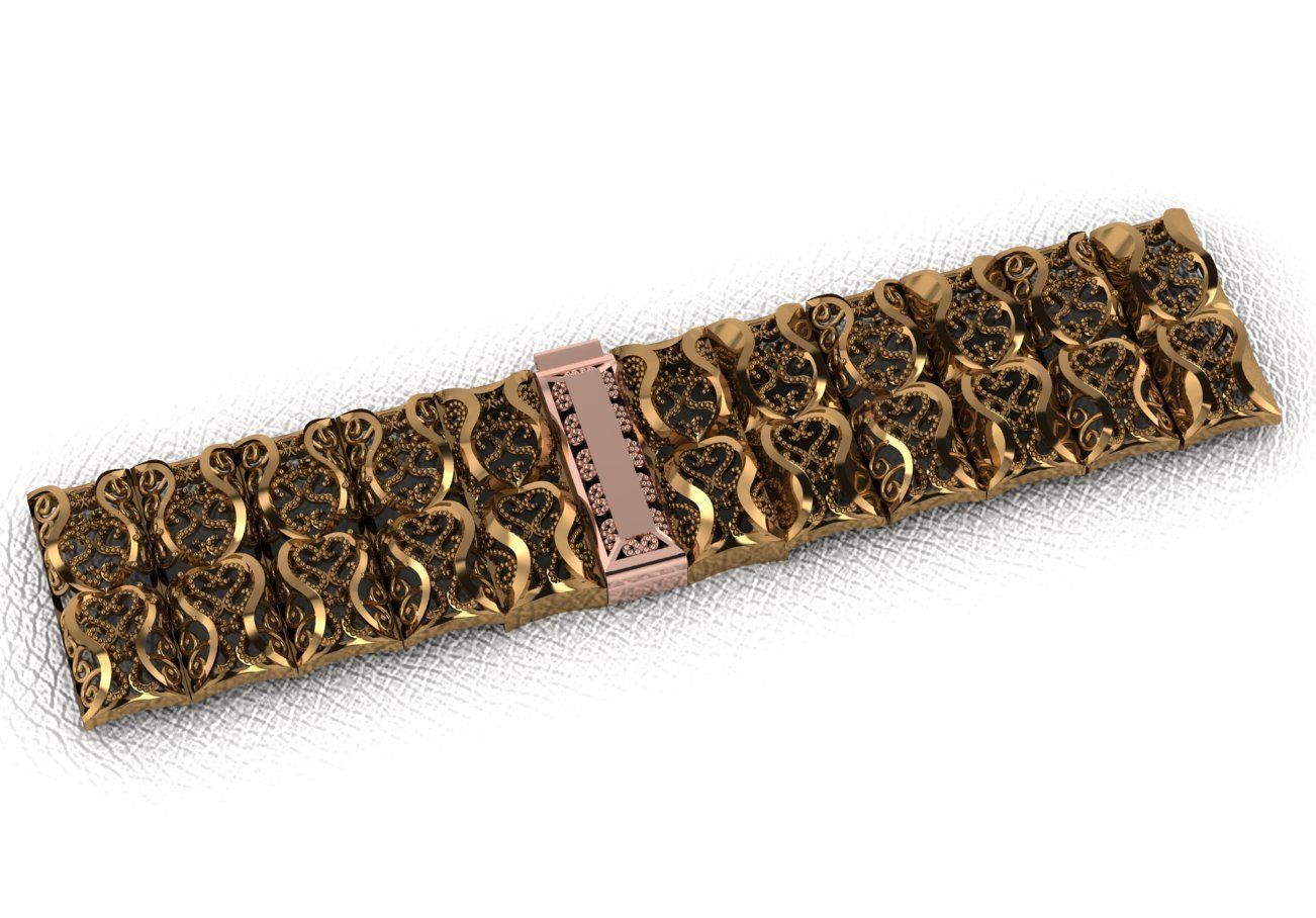 wristband men design 36 piece drawings wristbands  wristbands 3D print model_3